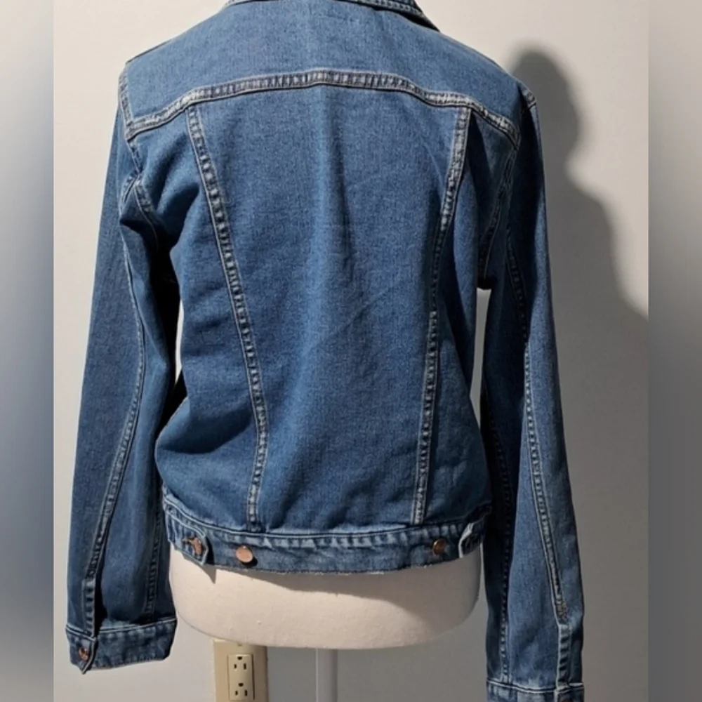 NWOT ANTHROPOLOGIE WRANGLER Modern Women's Heritage Venus Zip Denim Jacket Small